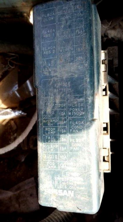 Схема подкапотного блока Ниссан Караван