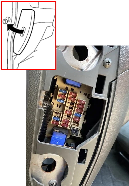 блок в салоне ниссан куб 13