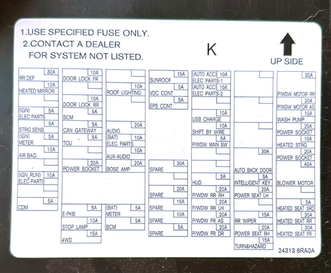 Схема с крышки блока