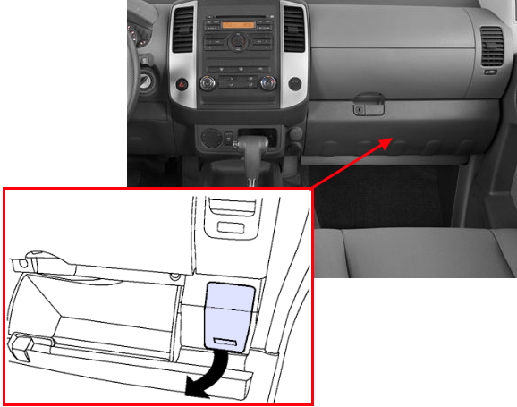 доступ к блоку в салоне