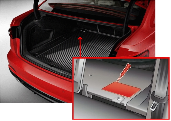 Блок в багажном отсеке