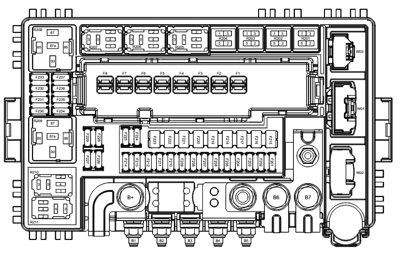 Схема блока под капотом танк 300