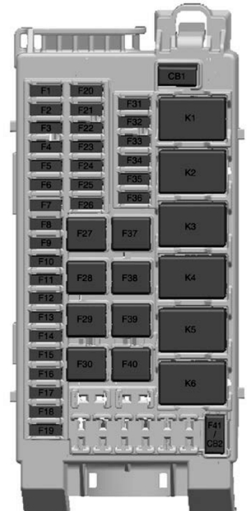 Схема блока в салоне