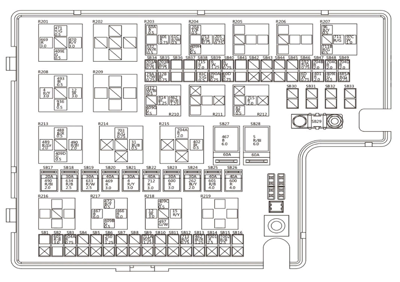 схема блока под капотом