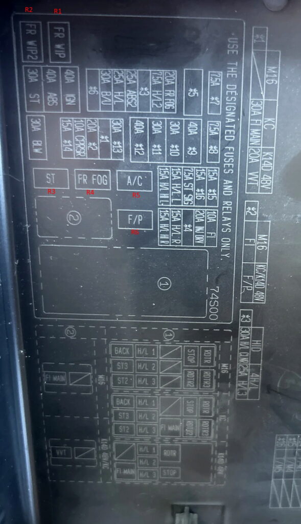 Схема Сузуки Витара 4