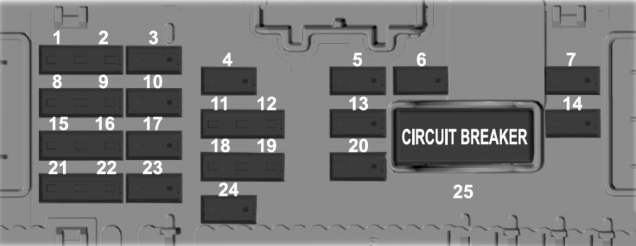 Схема блока в салоне