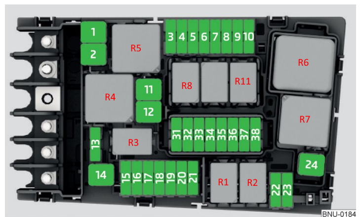 Схема блока под капотом