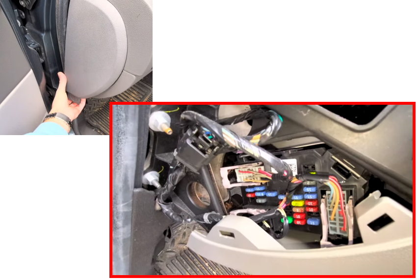 Фото блока в салоне