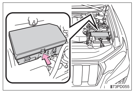 Расположение блока под капотом