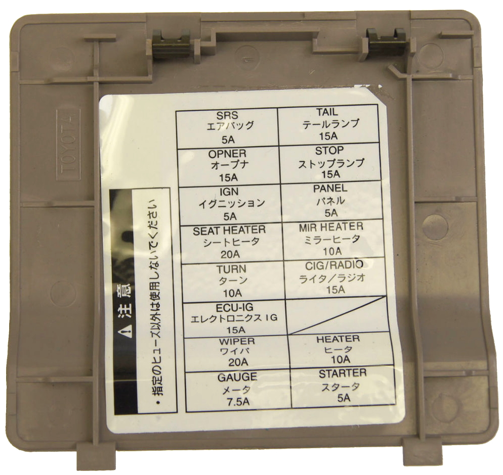 Схема с крышки блока