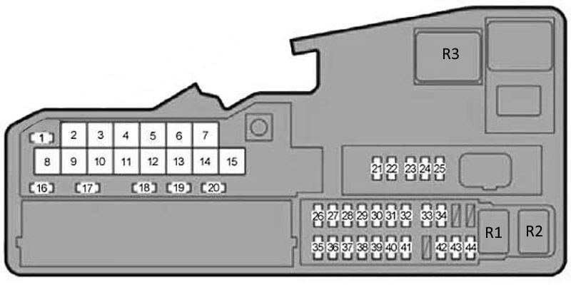 Схема блока под капотом 2