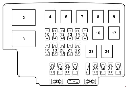 Схема блока под капотом 2