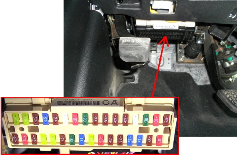 Фото блока предохранителей