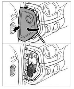 Доступ к блоку в салоне слева