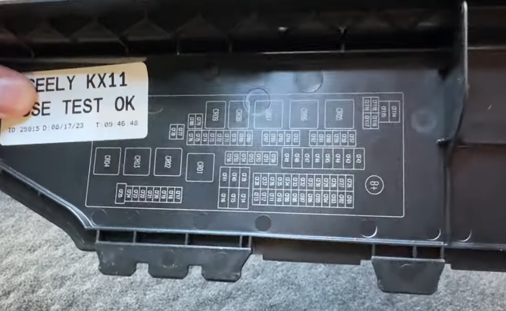 Схема с крышки блока