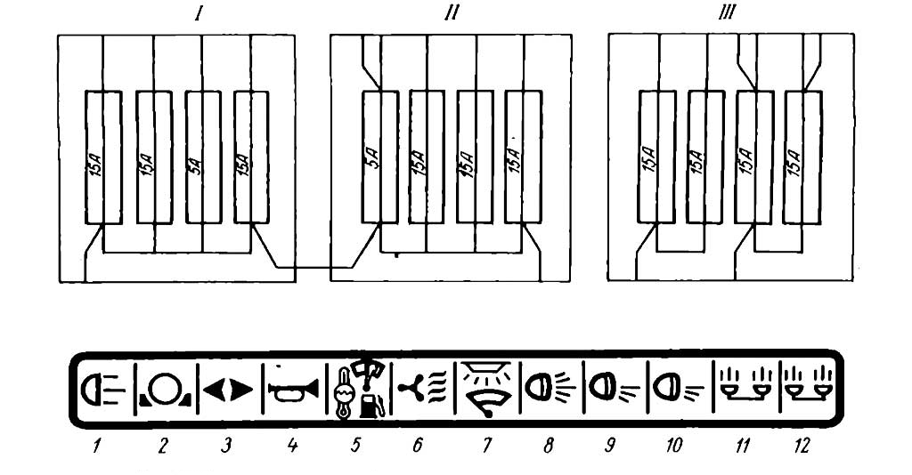Схема старого блока предохранителей МТЗ