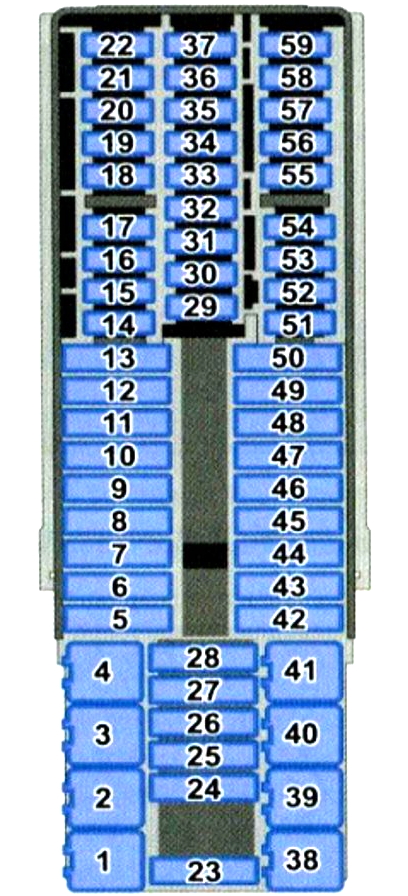 схема блока в салоне