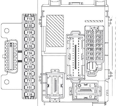 Схема блока в салоне