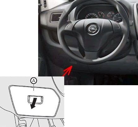 Расположение блока в салоне