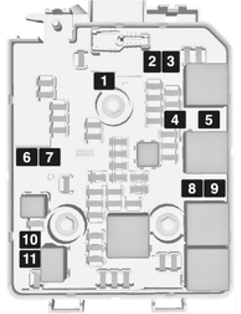 Схема реле под капотом