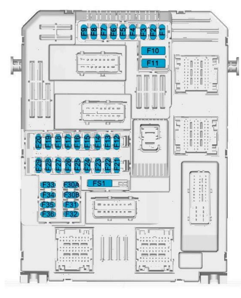 Схема блока в салоне