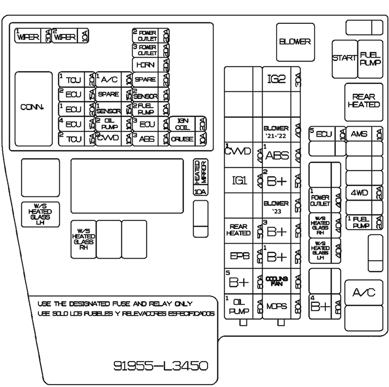 Схема блока под капотом