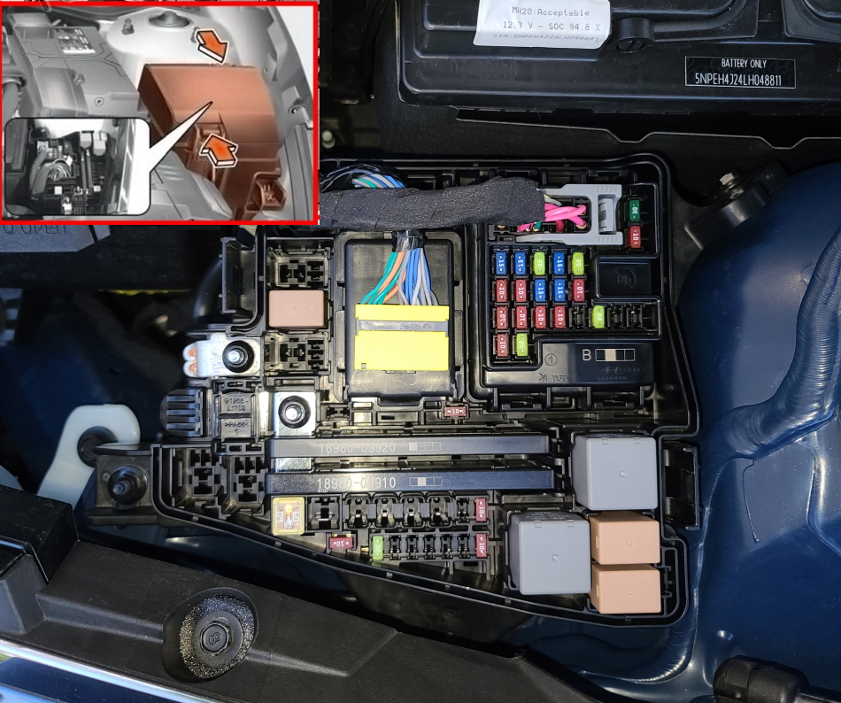 Блок под капотом соната 8