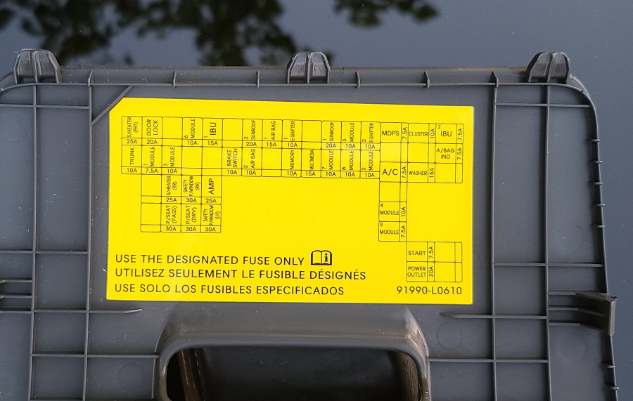 Пример схемы с крышки блока