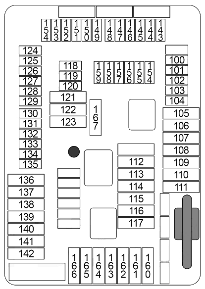 Схема блока в багажнике
