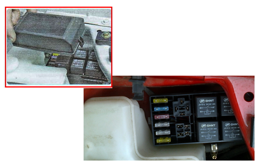 Блок предохранителей под капотом лифан смаил