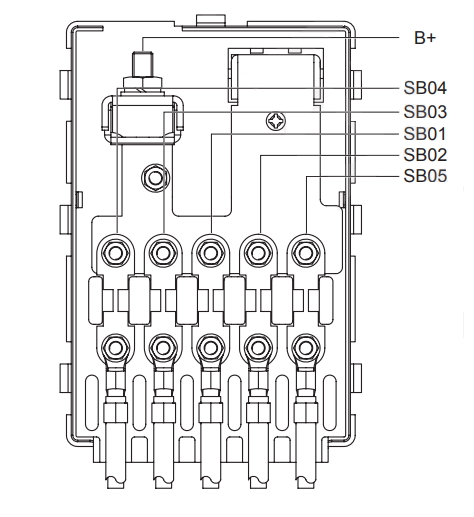 Схема блока силовых предохранителей на АКБ Лифан х60
