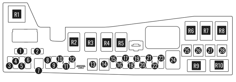 Схема блока под капотом лифан солано