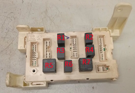 Схема блока с реле