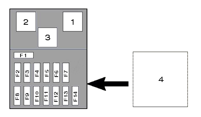 Схема блока в салоне с40 1