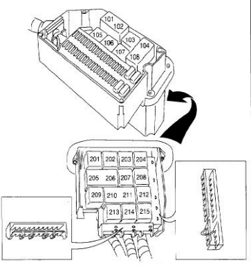 Схема блока реле