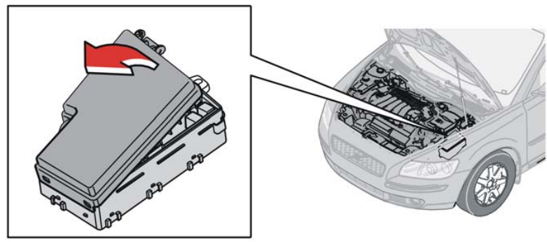 блок предохранителей под капотом вольво