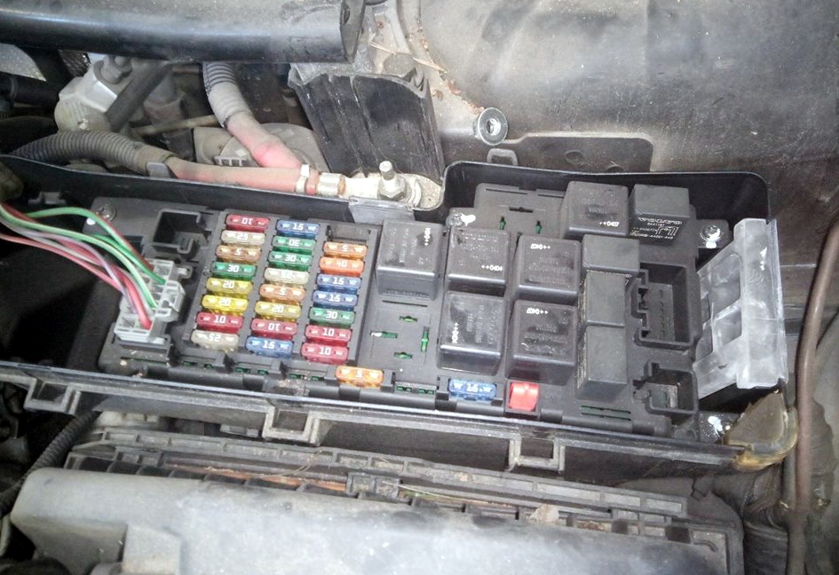 Фото блока под капотом