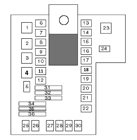 Схема блока с реле