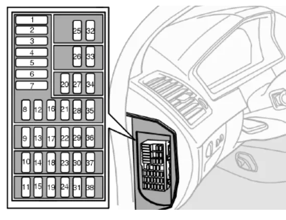 Схема блока в салоне