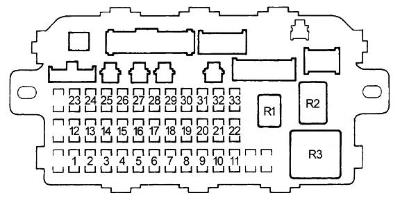 Схема блок в салоне