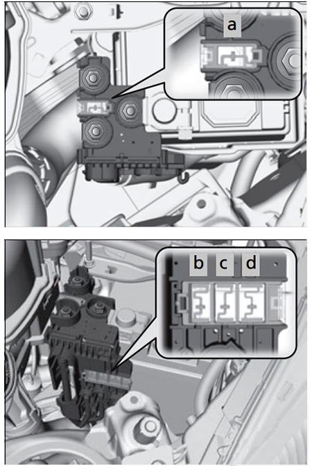 Схема блока на АКБ