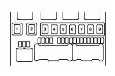 Схема блока со стороны пассжира
