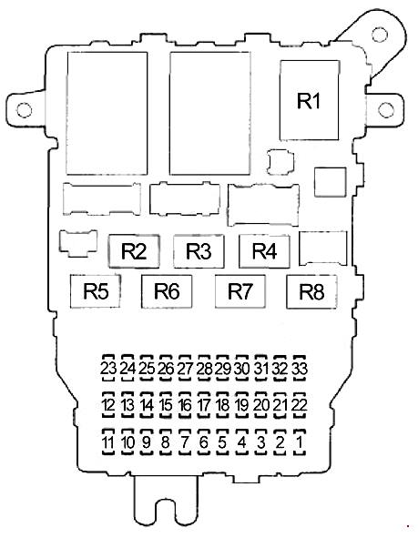 Схема блока в салоне аккорд 7