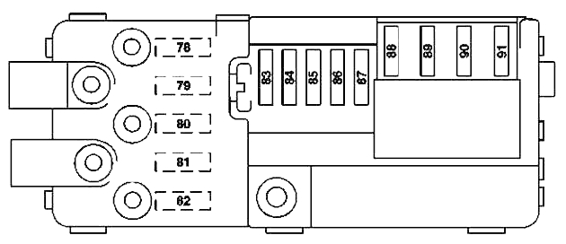 Схема блока под сиденьем