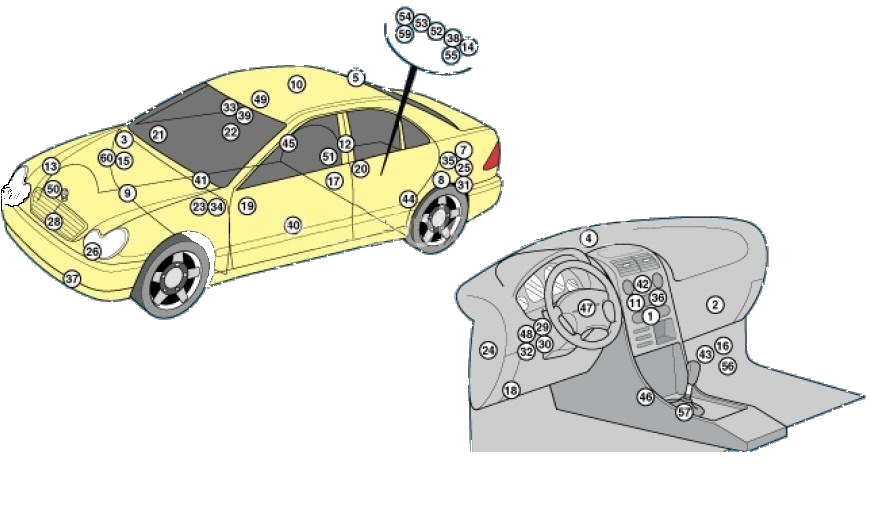 Общая схема расположения блоков