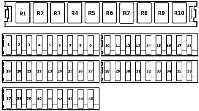 Схема блока под сиденьем спринтер 906