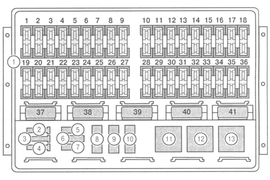 Схема блока мерседес спринтер 