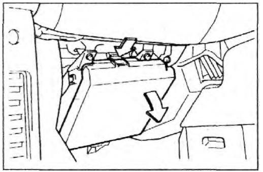 Расположение блока в салоне