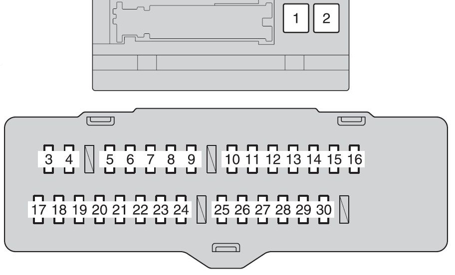 Схема блока в салоне