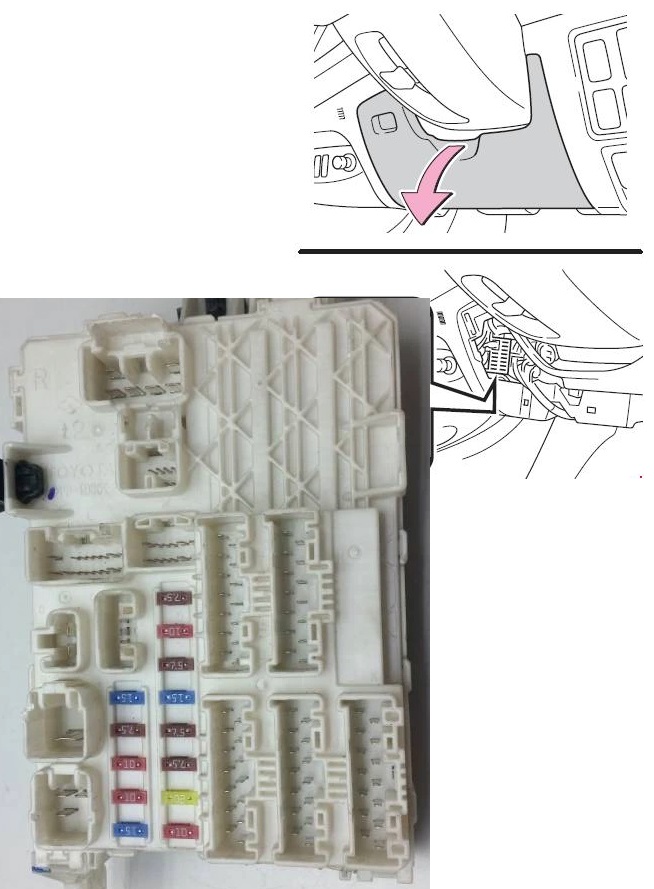 Блок в салоне правый руль